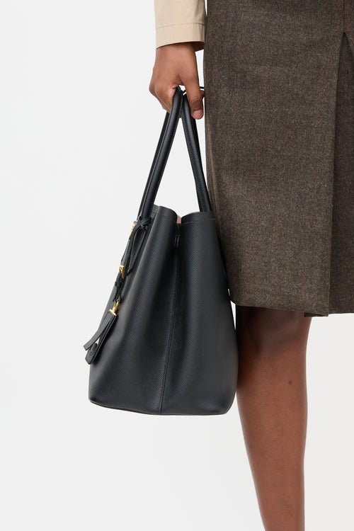 Prada Saffiano Leather Small Double Bag