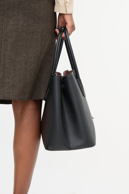 Prada Saffiano Leather Small Double Bag