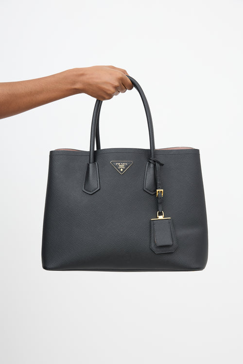 Prada Saffiano Leather Small Double Bag