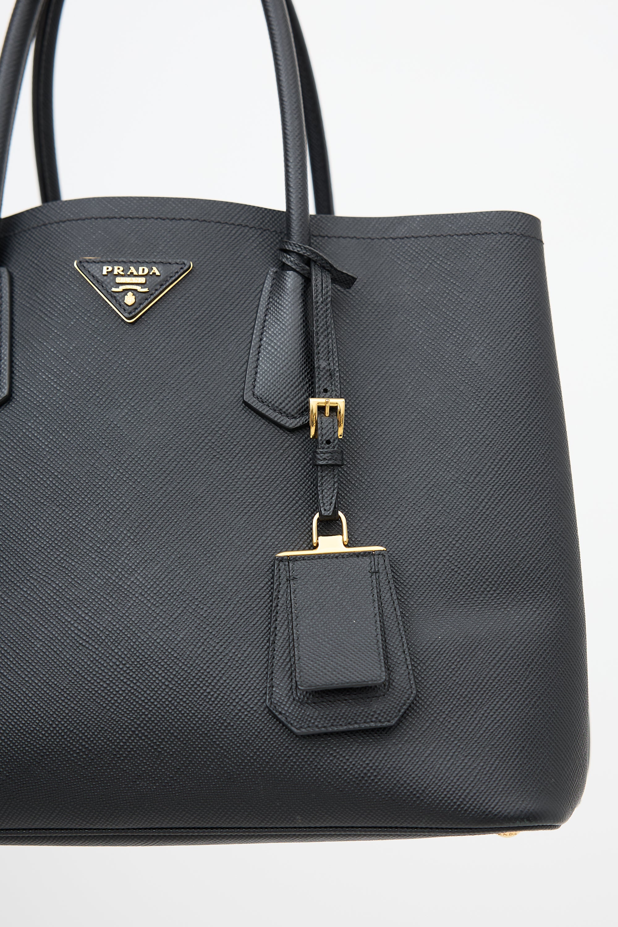 Prada Saffiano Leather Small Double Bag