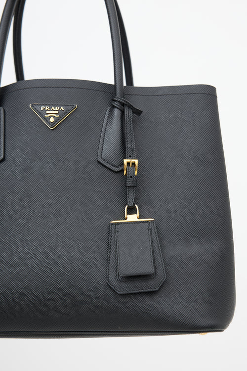 Prada Saffiano Leather Small Double Bag
