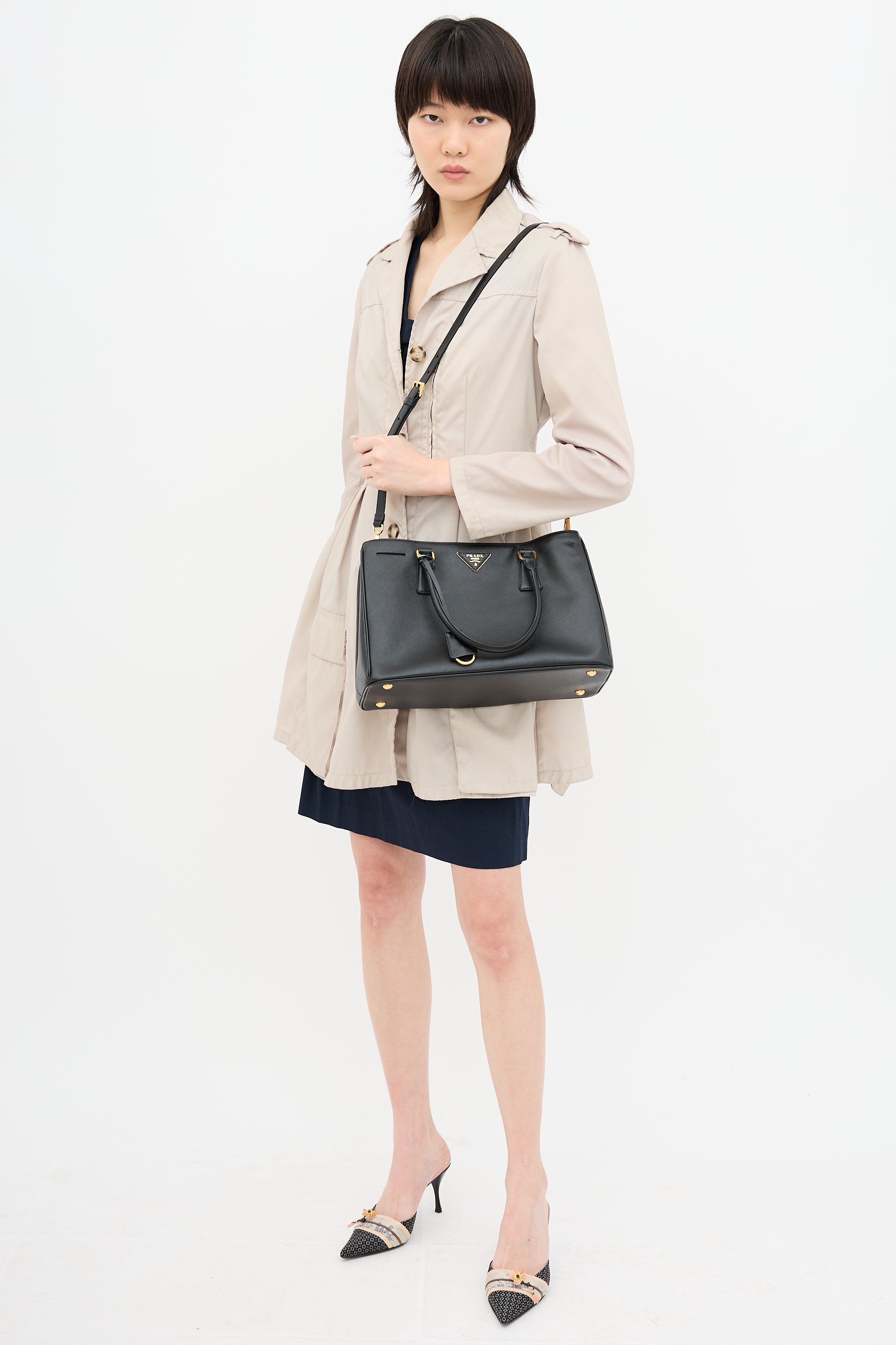 Prada Saffiano Leather Galleria Bag