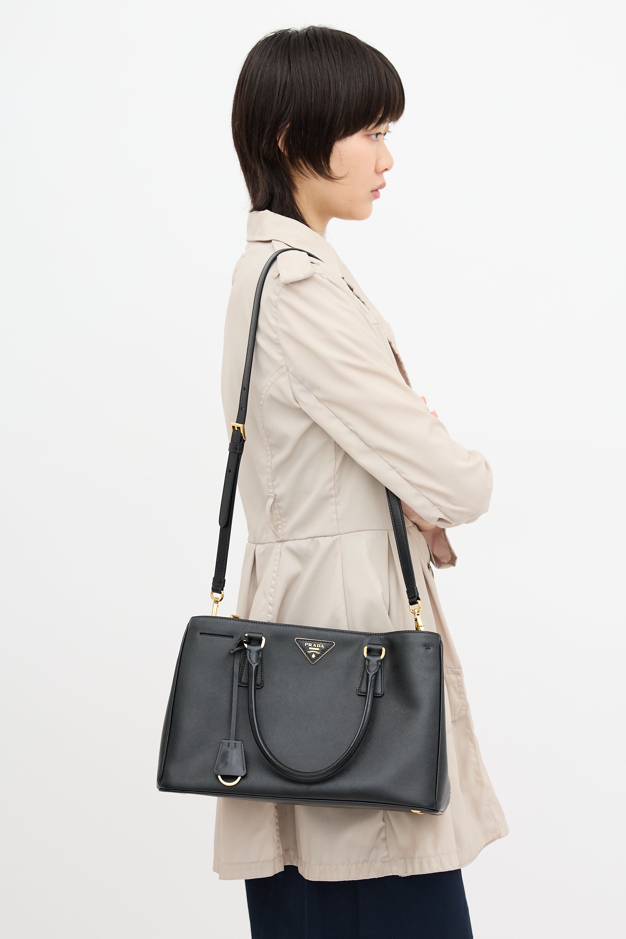Prada Saffiano Leather Galleria Bag