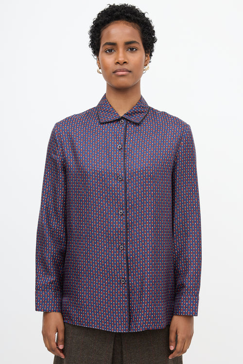 Prada 2019 Silk Printed Shirt