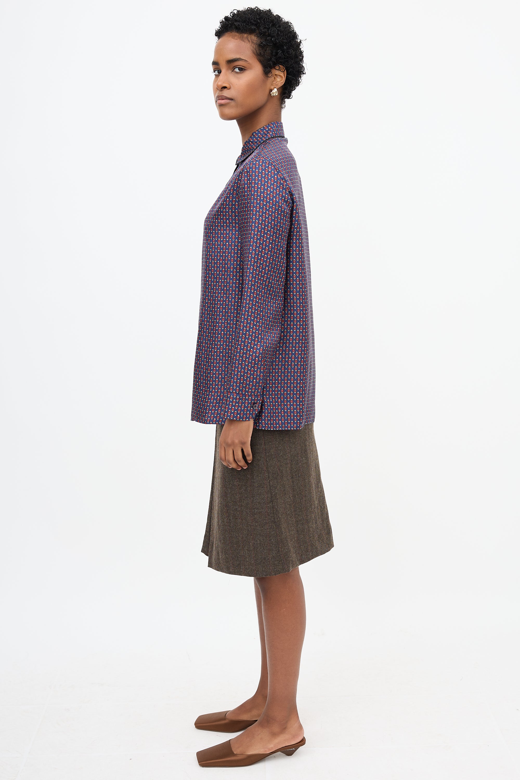 Prada 2019 Silk Printed Shirt
