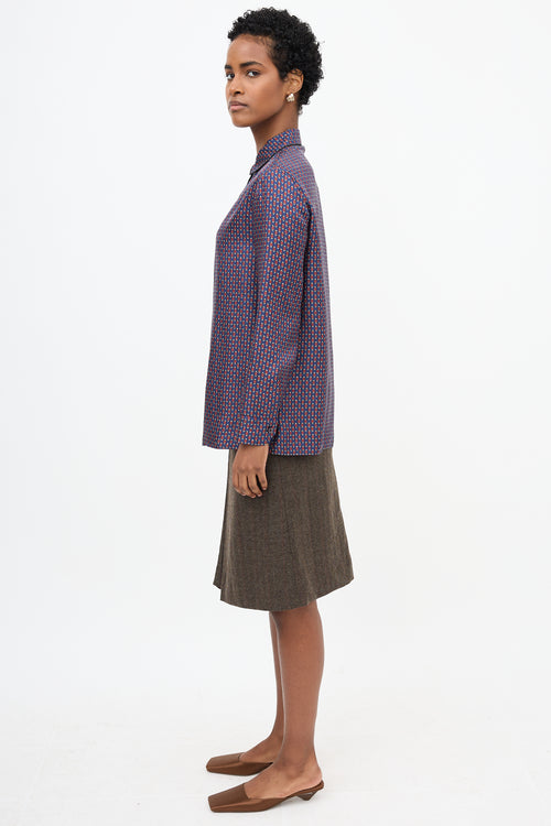 Prada 2019 Silk Printed Shirt