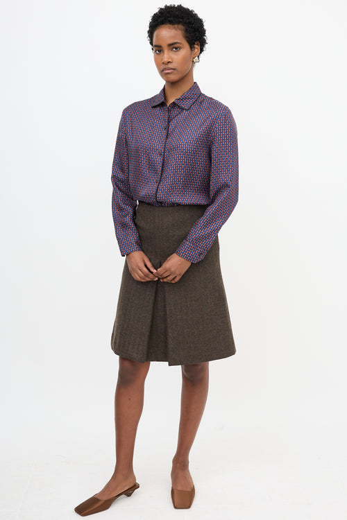 Prada 2019 Silk Printed Shirt