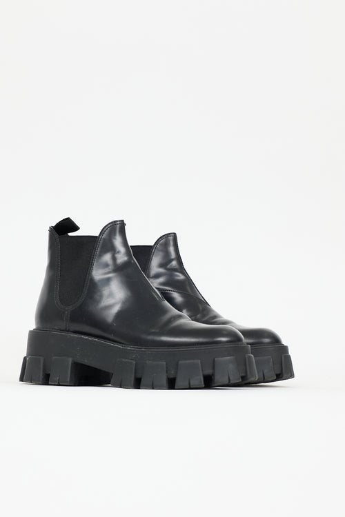 Prada Leather Chelsea Boot