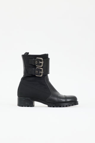 Prada Leather & Nylon Boot