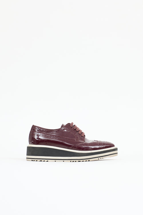 Prada Patent Leather Brogue Oxford