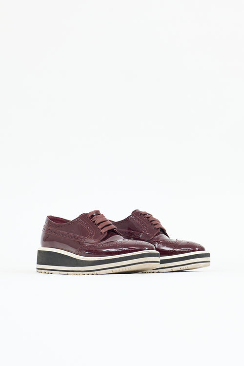 Prada Patent Leather Brogue Oxford