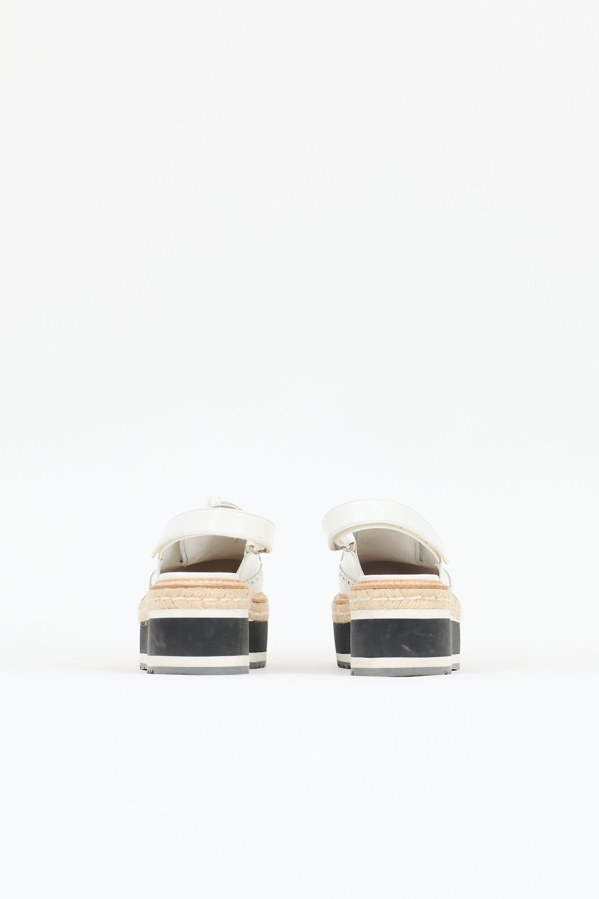 Prada Leather Brogue Slingback Oxford