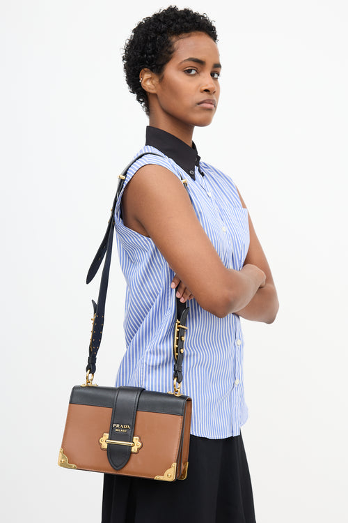 Prada Saffiano Leather Cahier Bag