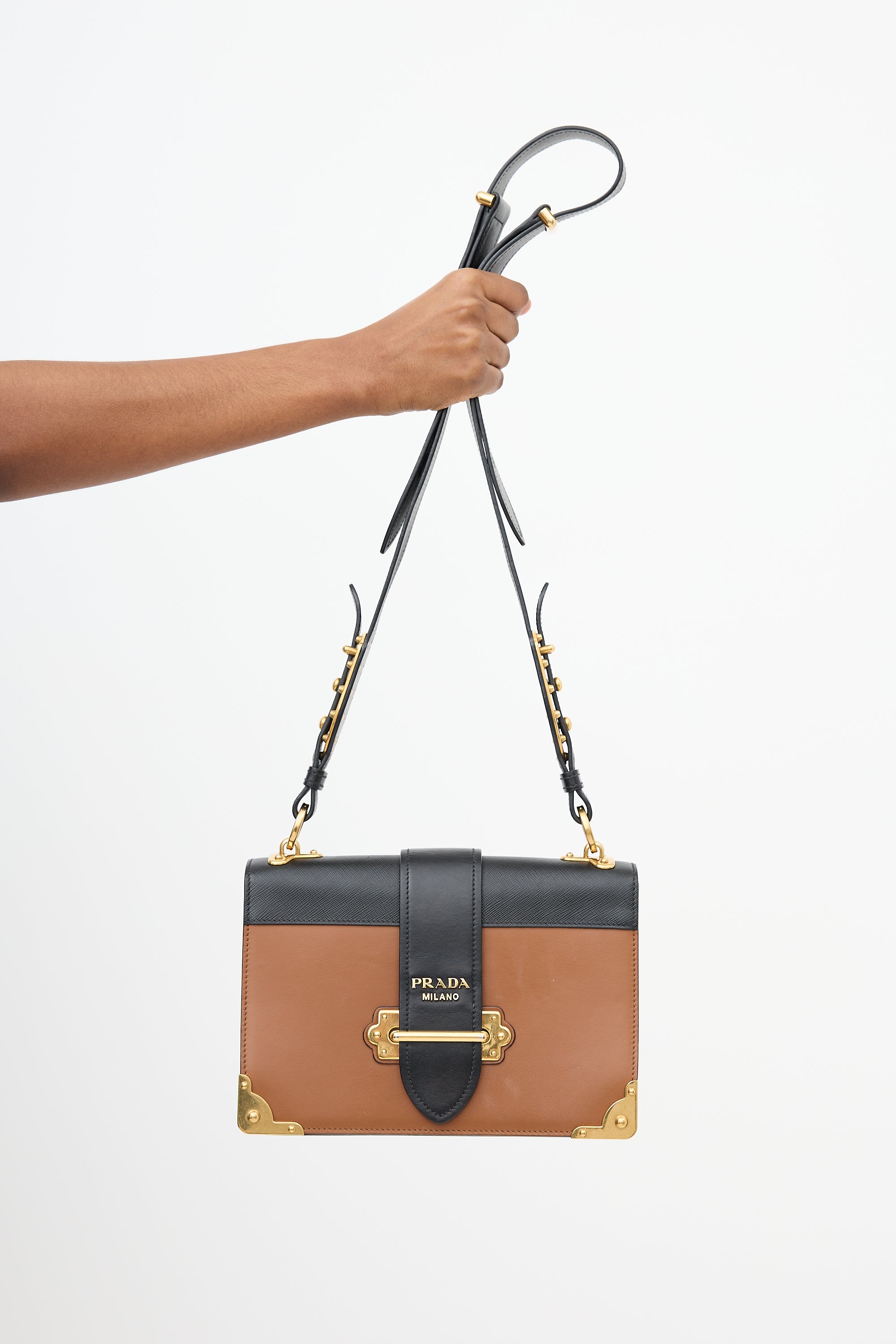 Prada Saffiano Leather Cahier Bag
