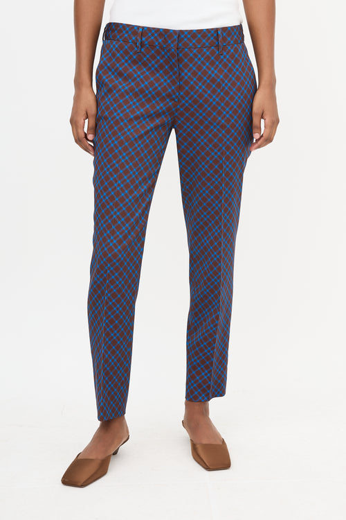 Prada 2014 Wool Check Trouser