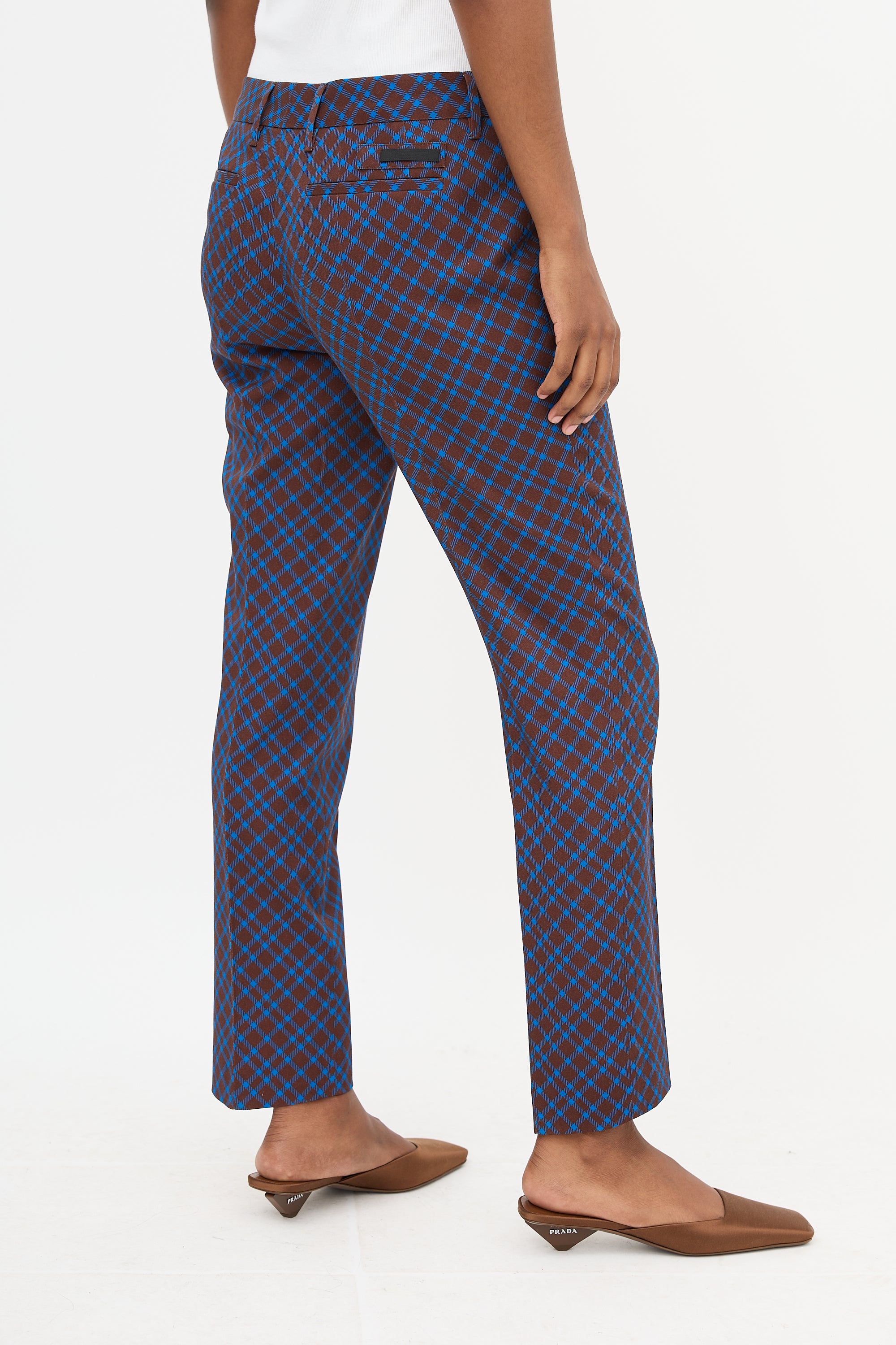Prada 2014 Wool Check Trouser
