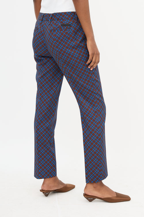 Prada 2014 Wool Check Trouser