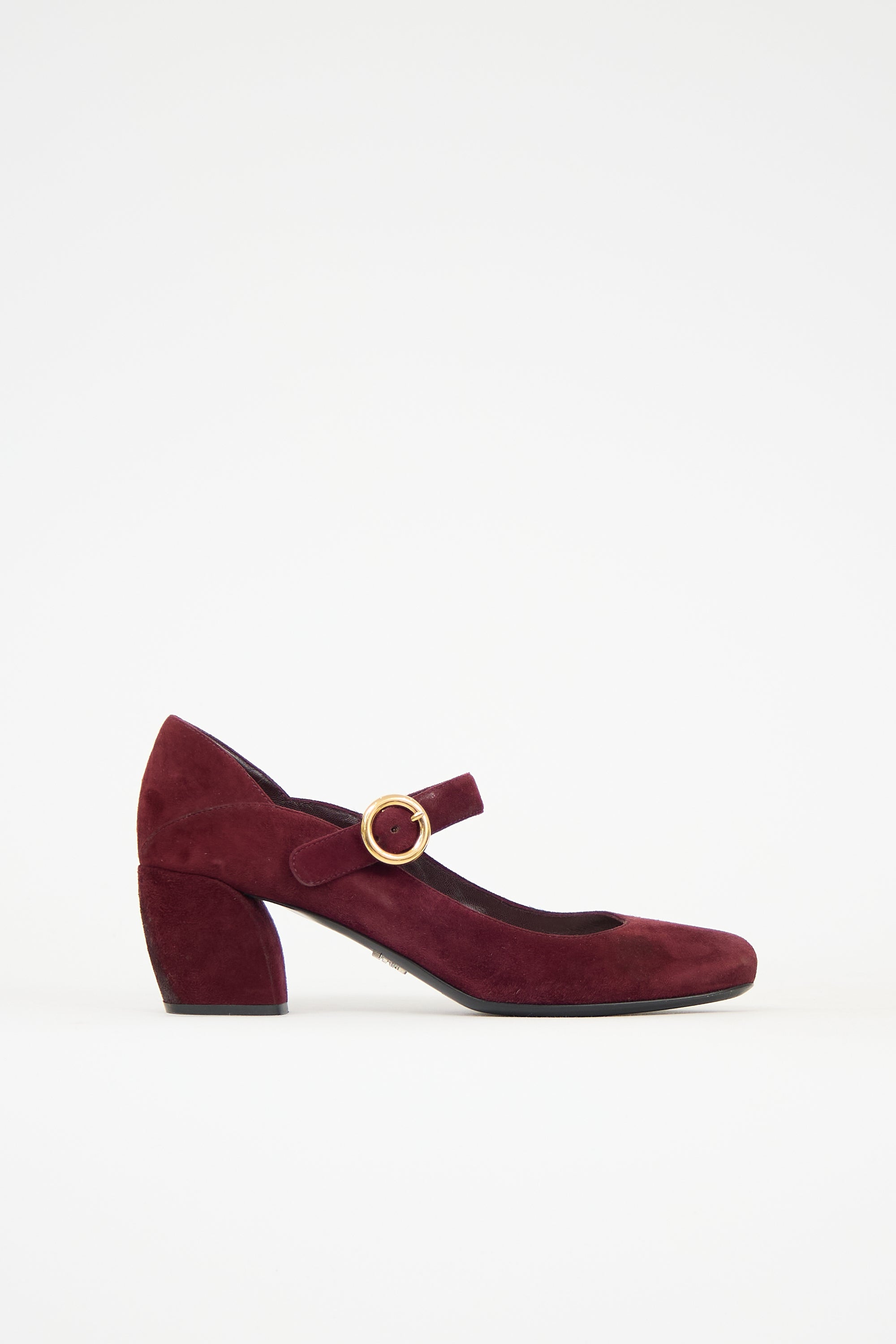 Prada Suede Mary Jane Heel