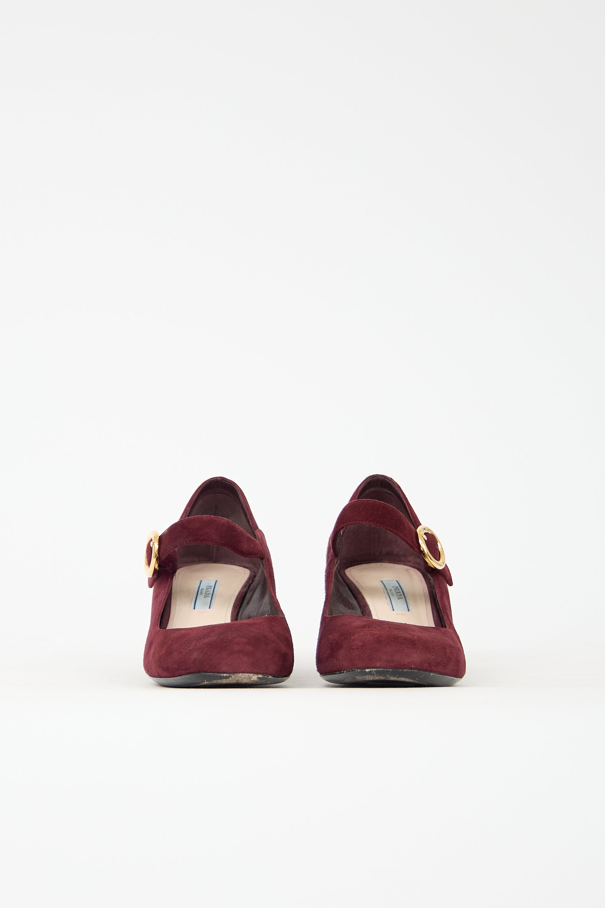 Prada Suede Mary Jane Heel