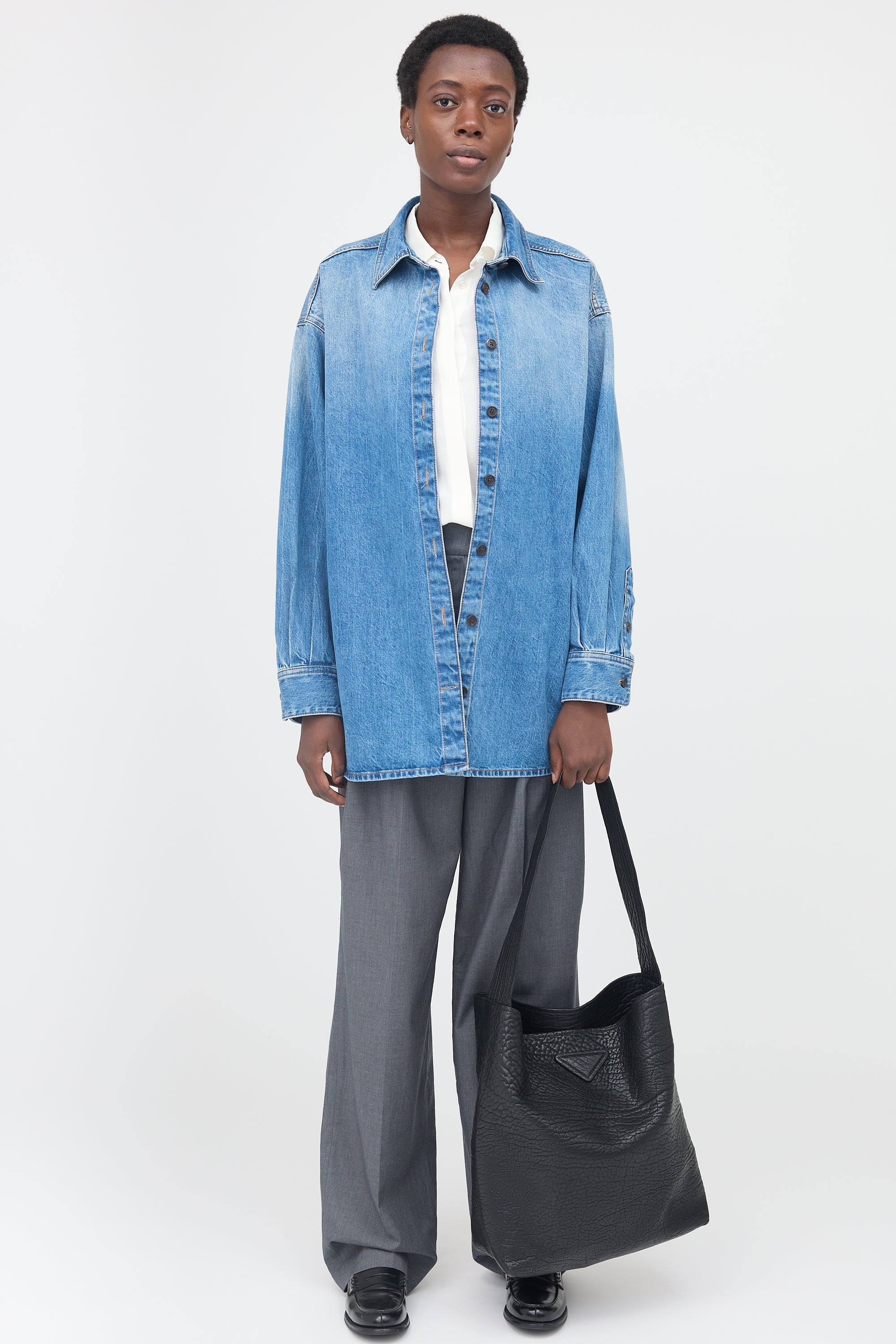 Prada SS 2023 Full Grain Leather Tote Bag