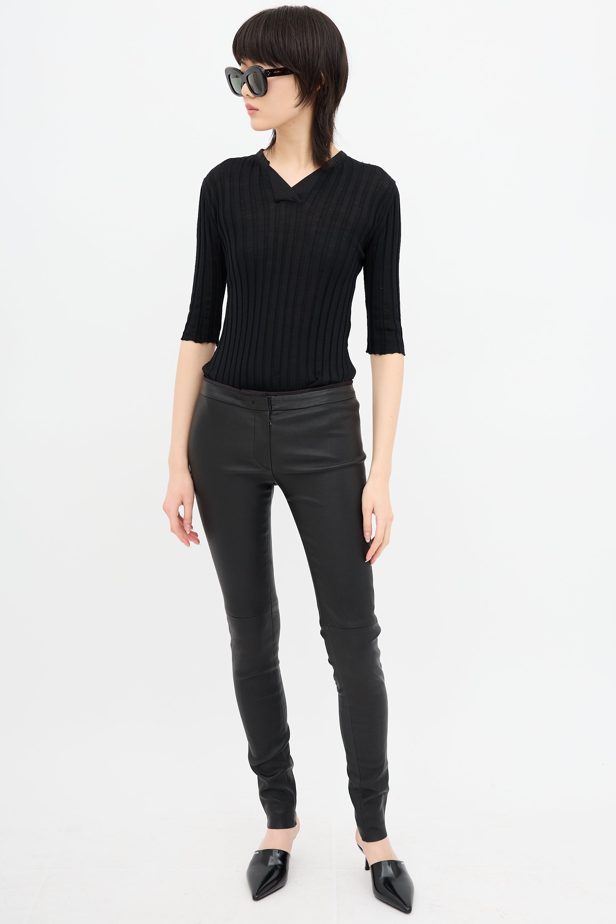 Prada Leather Legging