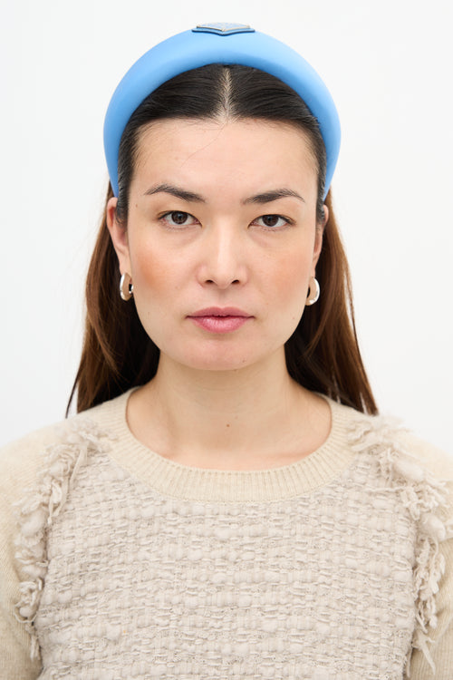 Prada Re-Nylon Wide Logo Headband
