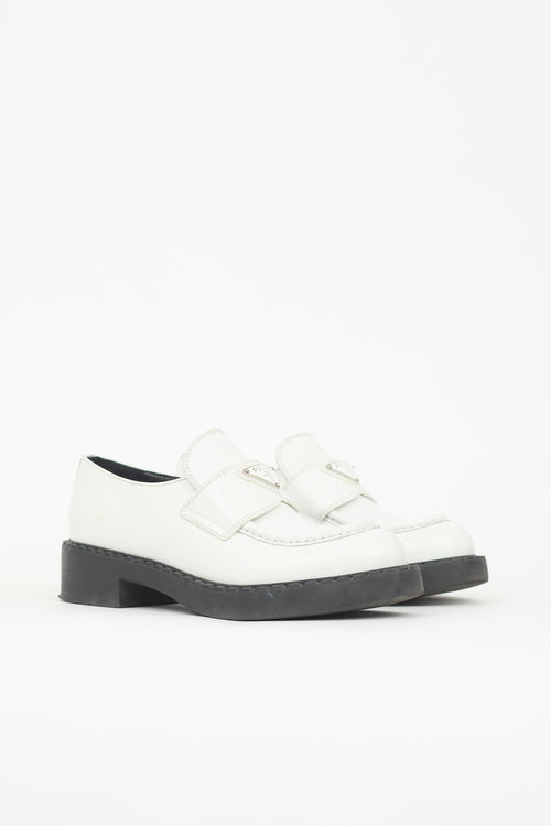 Prada Leather Logo Loafer