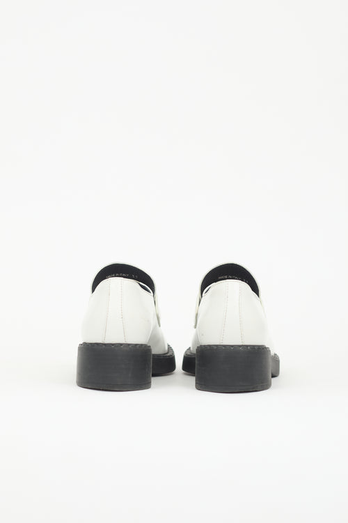 Prada Leather Logo Loafer