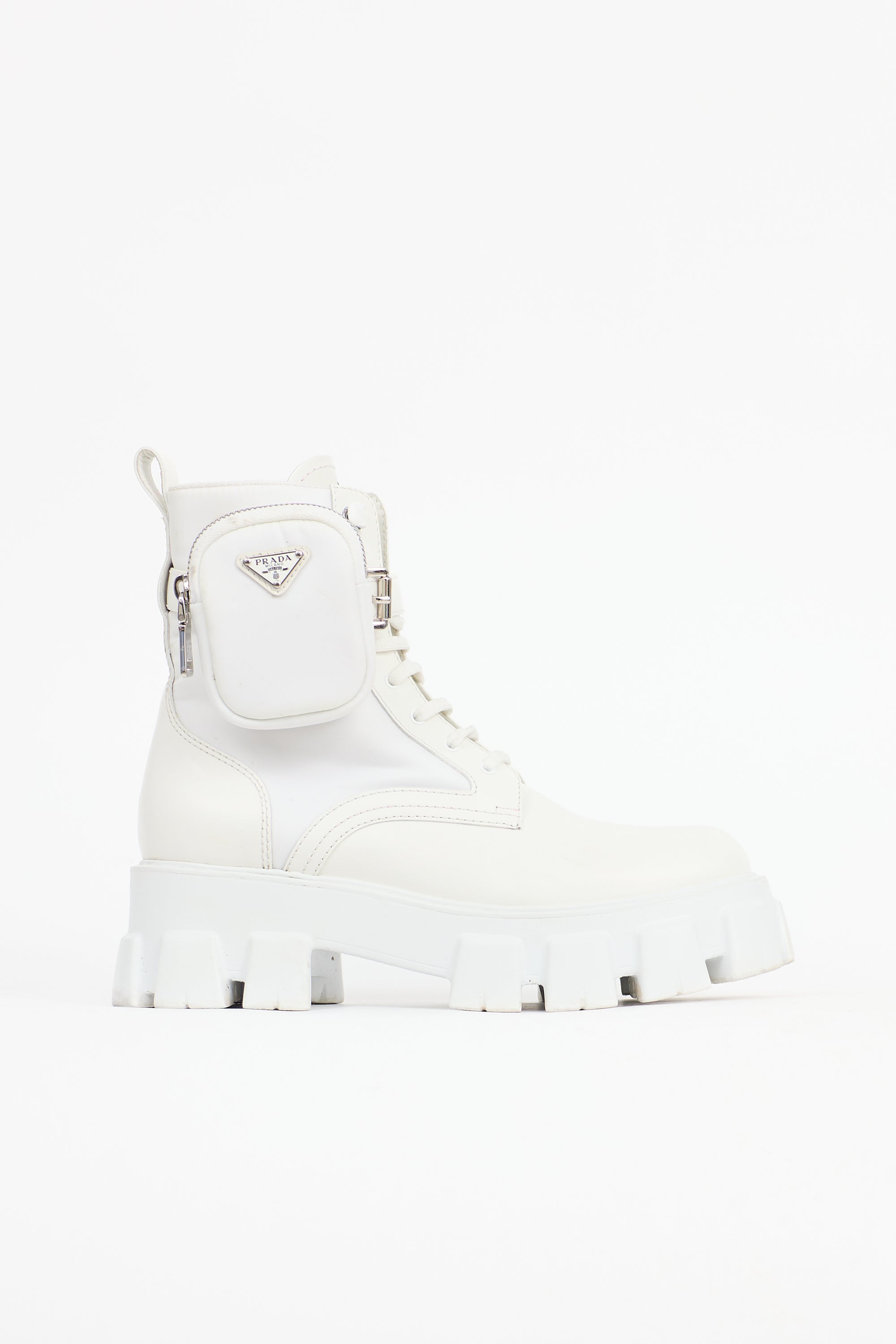 Prada Leather Monolith Boot