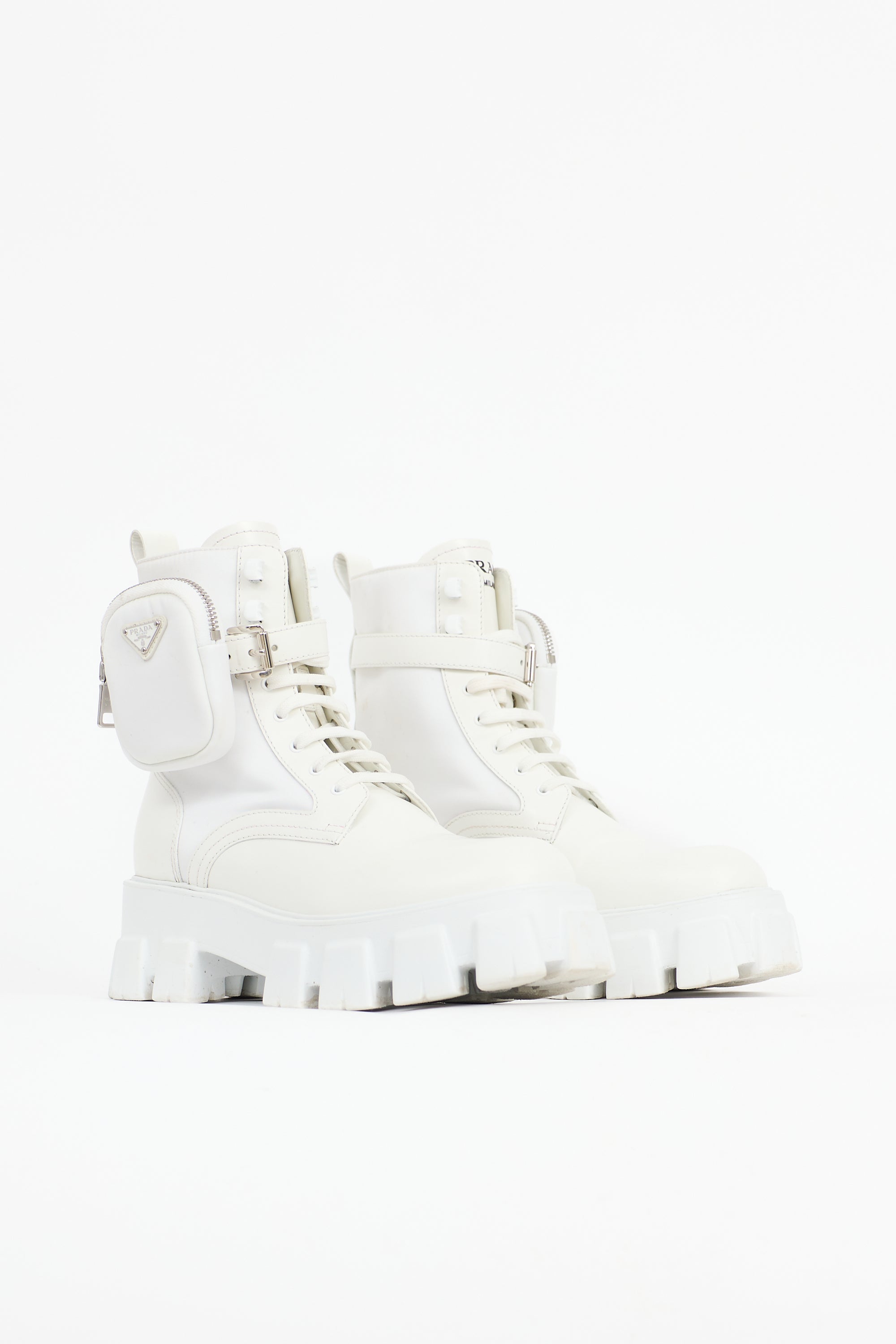 Prada Leather Monolith Boot