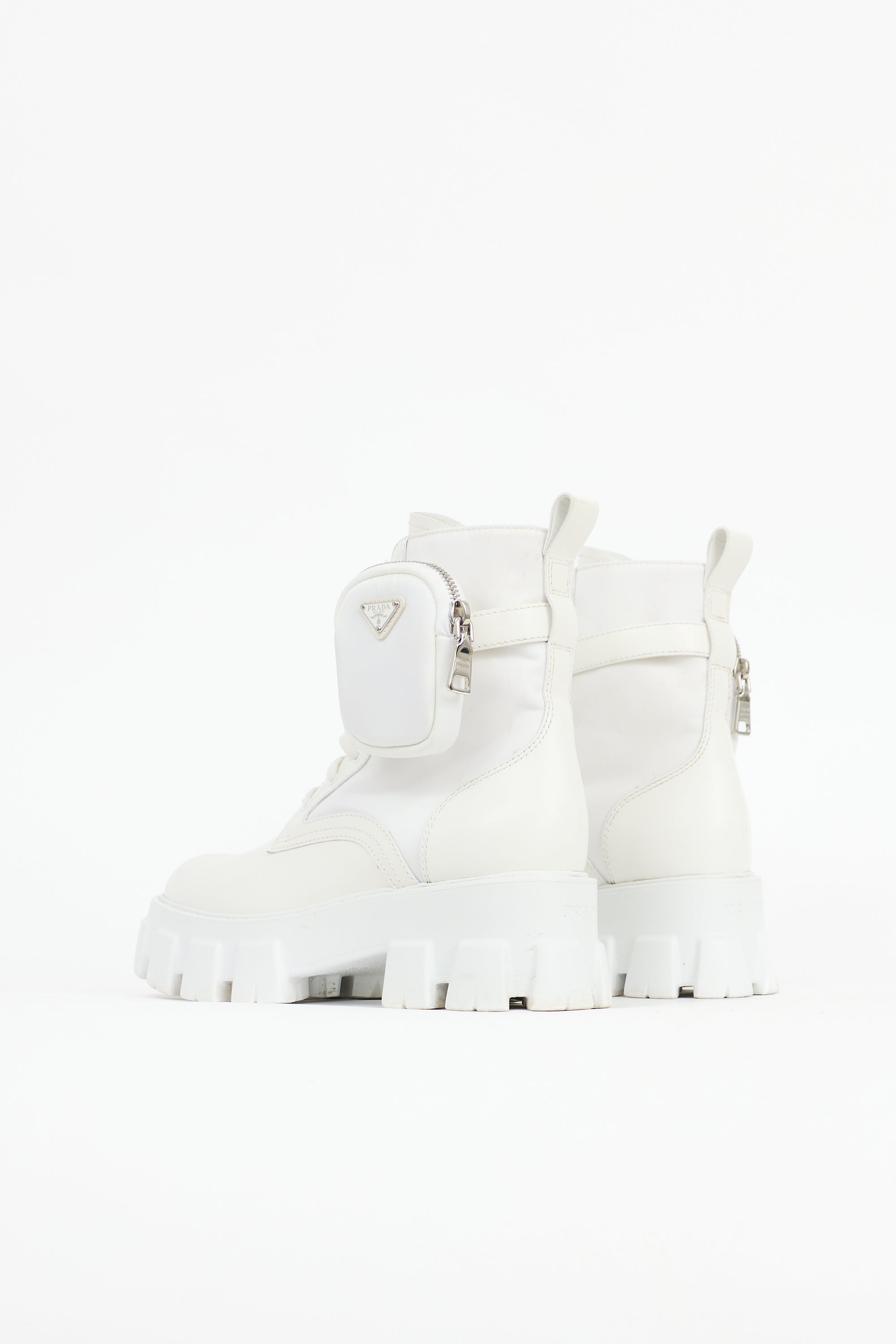 Prada Leather Monolith Boot