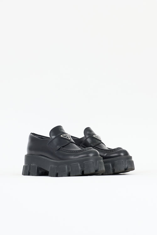 Prada Leather Monolith Loafer