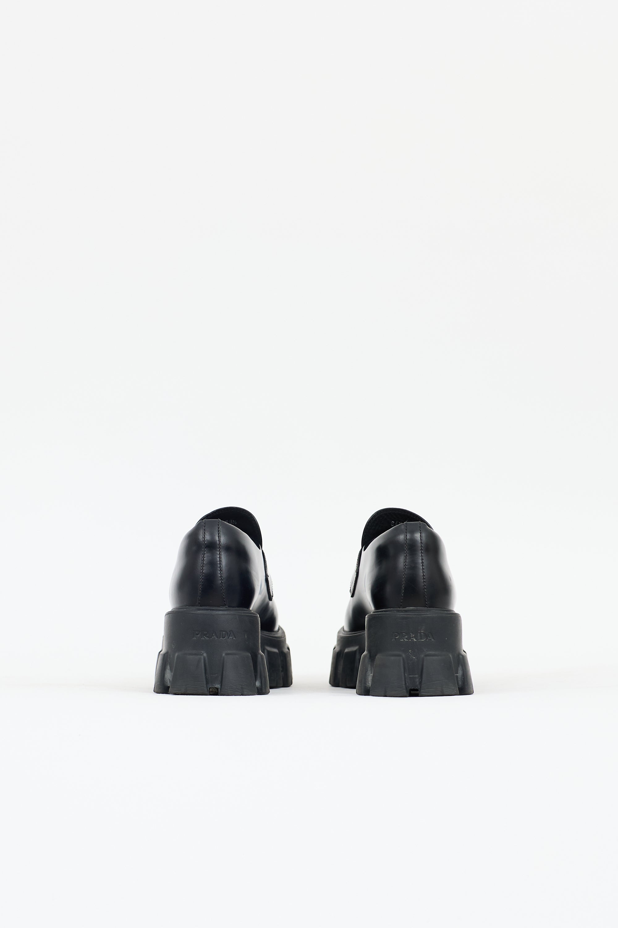 Prada Leather Monolith Loafer