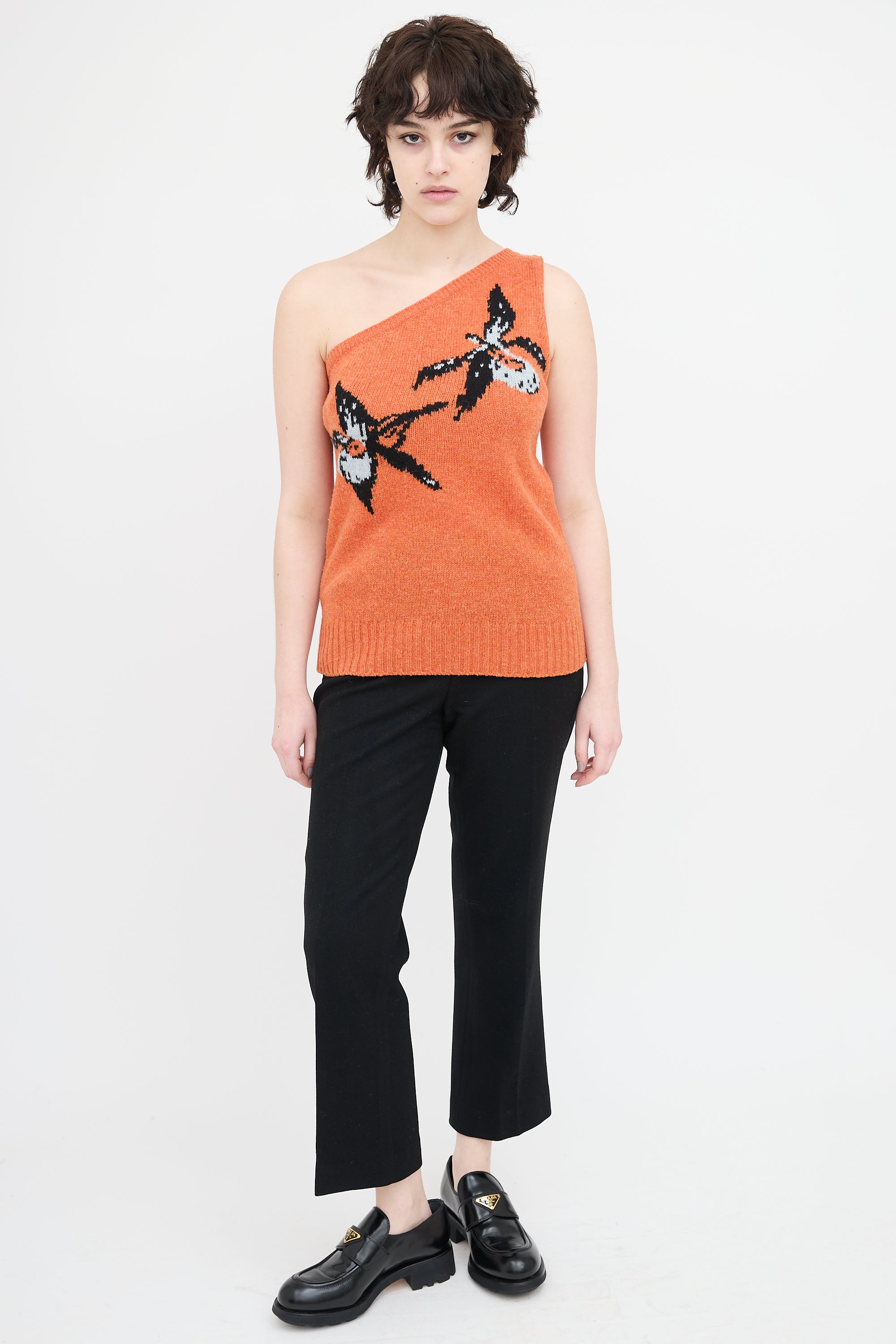 Prada Spring 2018 One Shoulder Top