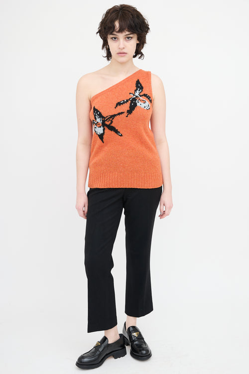 Prada Spring 2018 One Shoulder Top