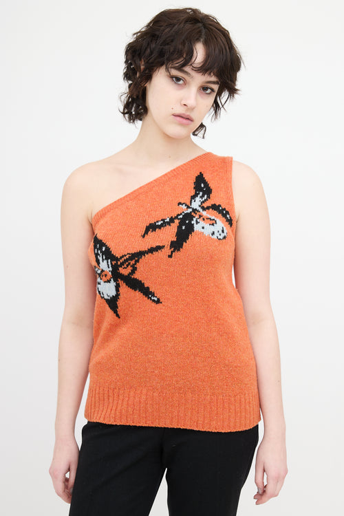 Prada Spring 2018 One Shoulder Top