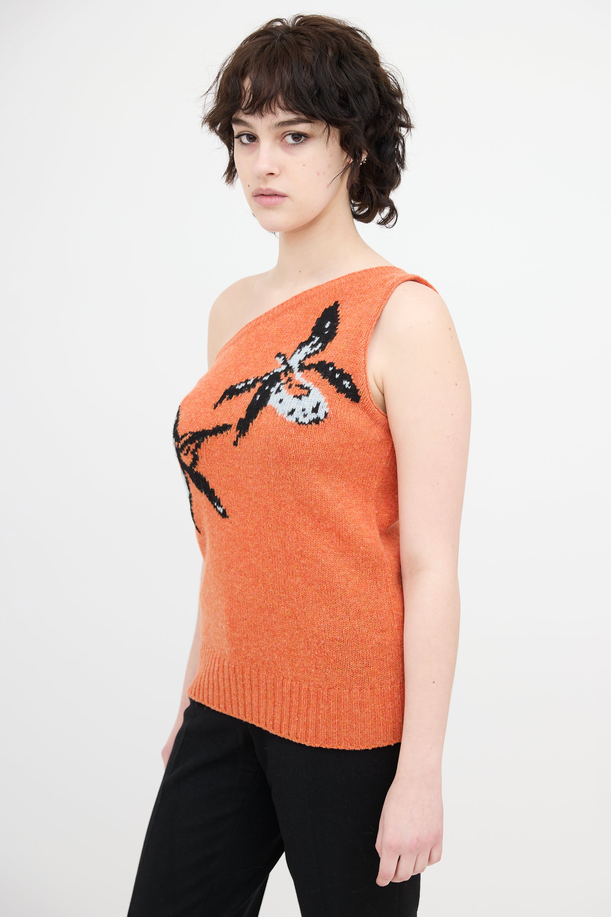 Prada Spring 2018 One Shoulder Top