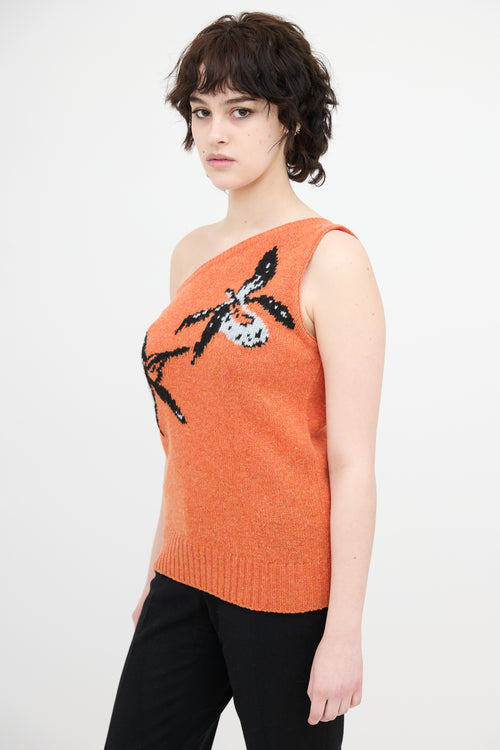 Prada Spring 2018 One Shoulder Top