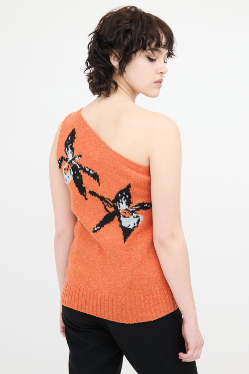 Prada Spring 2018 One Shoulder Top