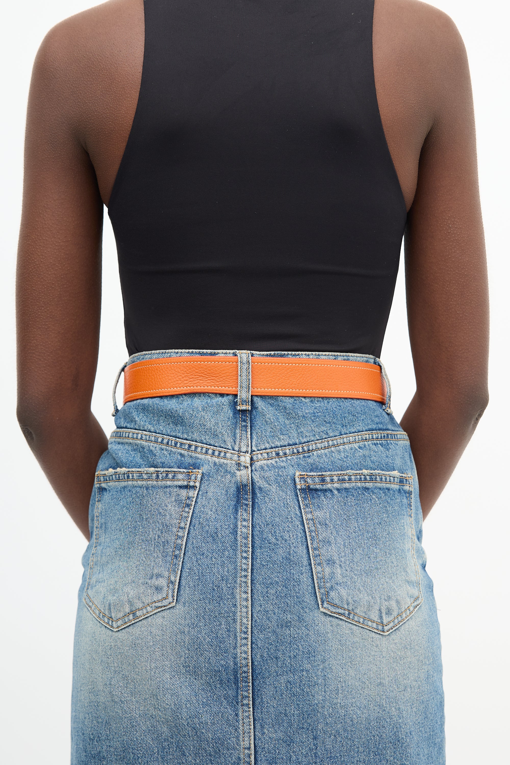 Prada Leather Buckle Belt