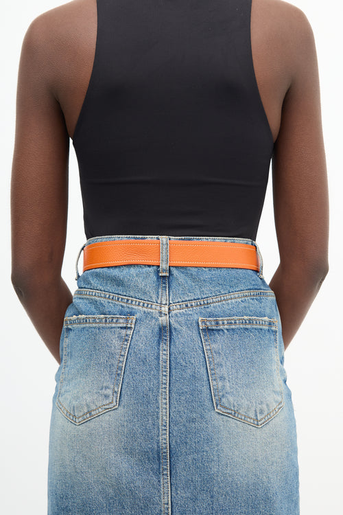 Prada Leather Buckle Belt