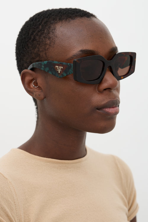 Prada SPR15Y-F Rectangular Sunglasses