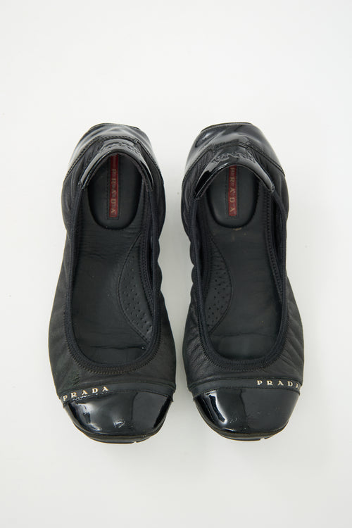 Prada Sport Leather Flat