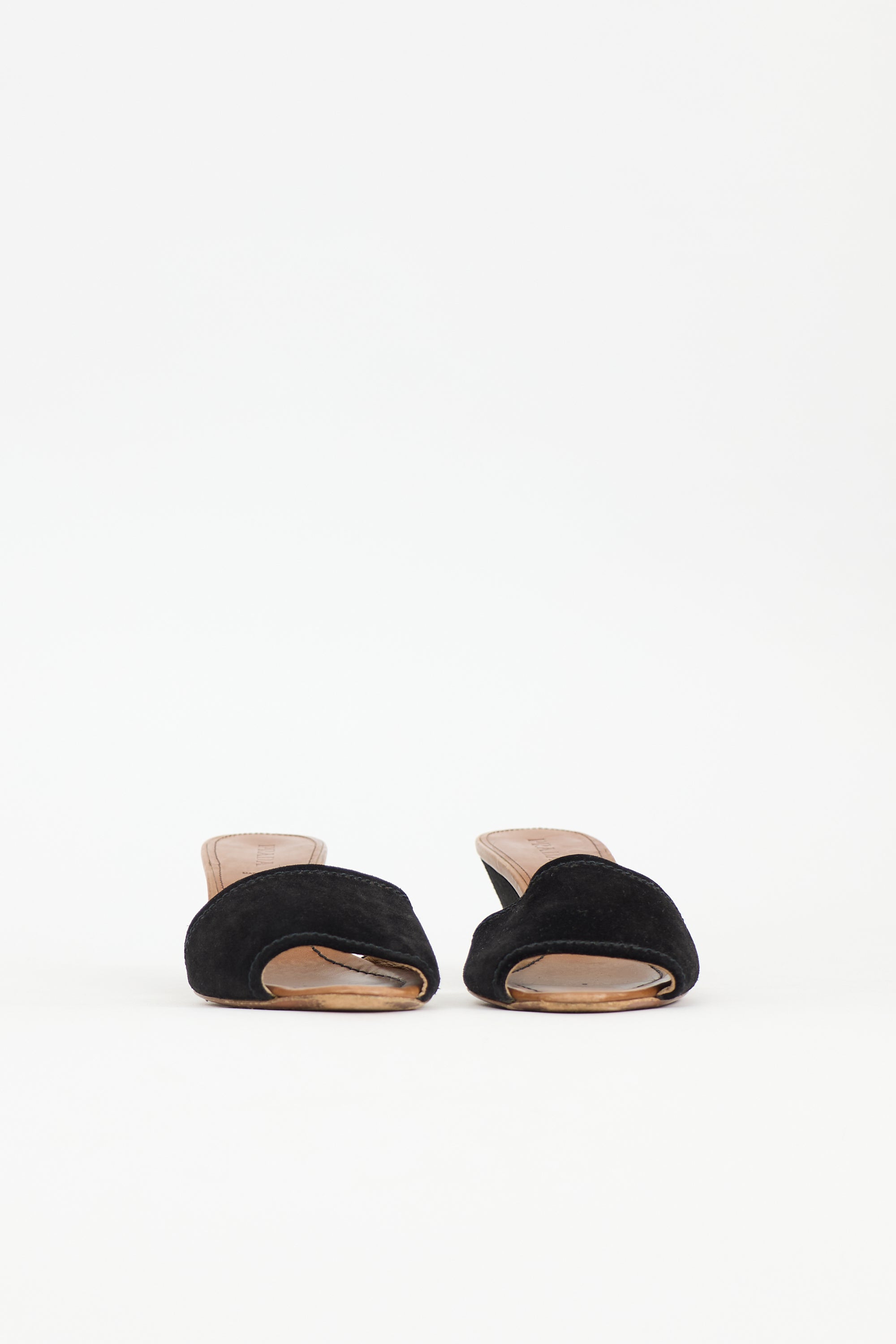 Prada Suede Wedge Mule