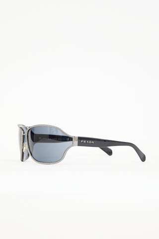 Prada SPR16H Metal Sunglasses