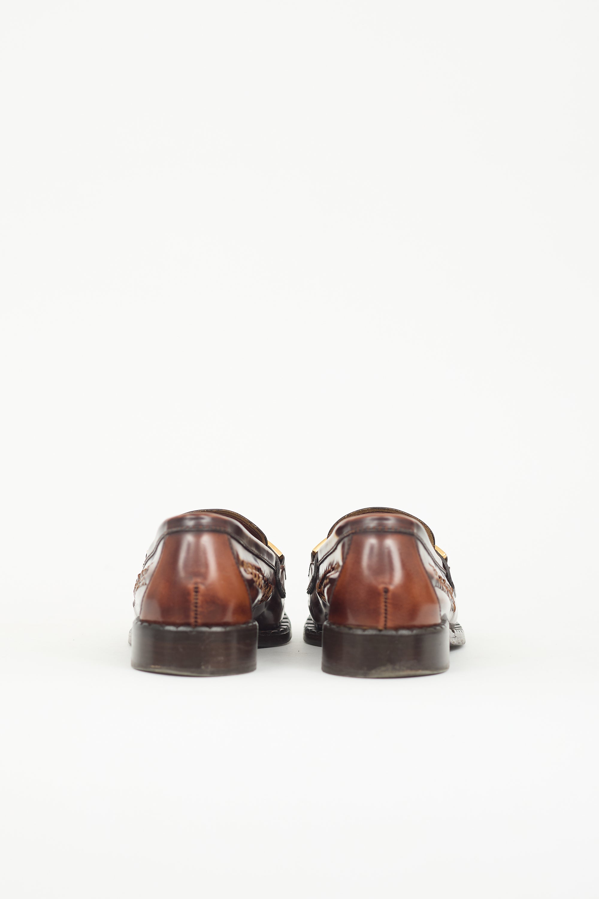 Prada Woven Leather Loafer