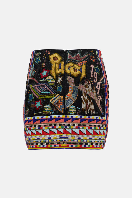 Emilio Pucci SS 2014 Embellished Mini Skirt