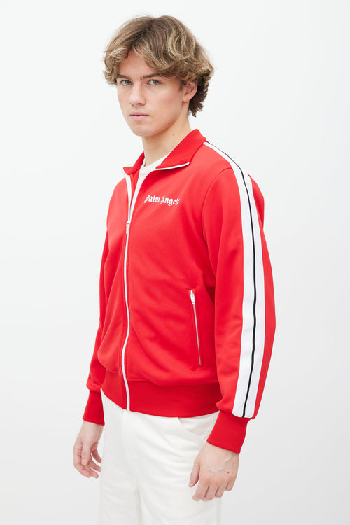 Palm Angels Red & White Track Jacket
