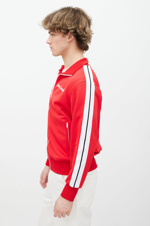Palm Angels Red & White Track Jacket