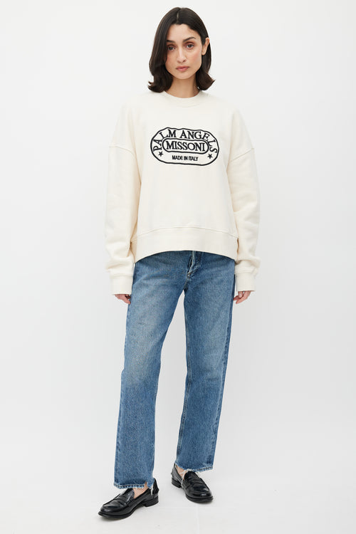 Missoni X Palm Angels Cream & Black Sweater